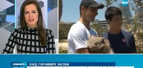 Тенисисти се утешиха в обятията на австралийски бозайник (ВИДЕО)