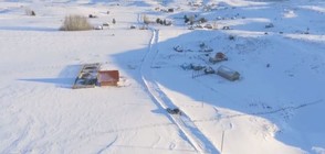 Сняг и студ сковаха Сърбия (КАДРИ ОТ ДРОН)