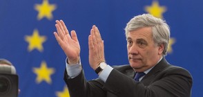 СЛЕД ОСПОРВАНА БИТКА: Антонио Таяни застава начело на ЕП (СНИМКИ)