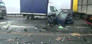 Десетки ранени при две верижни катастрофи на полска магистрала (ВИДЕО)