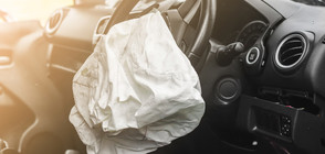 Кола се обърна на „Цариградско шосе” (ВИДЕО)