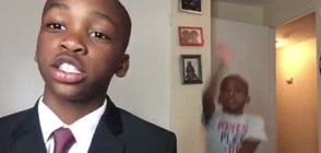 Деца имитират перфектно гаф в интервю, станало хит в интернет (ВИДЕО)