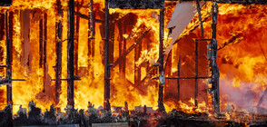 Пожар лумна в жилищен блок в София (ВИДЕО)