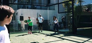 Гришо учи Никол да играе тенис (ВИДЕО+СНИМКИ)
