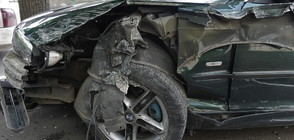 Зрелищна катастрофа в Монтана, шофьорът избяга (СНИМКИ)