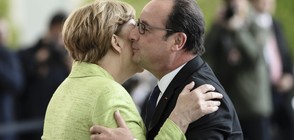 Прощална среща на Франсоа Оланд с Ангела Меркел