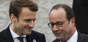 Протести и подкрепа за новия президент на Франция