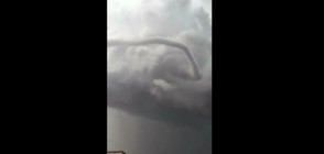 Зрелищни кадри на торнадо в небето на мексикански щат (ВИДЕО)