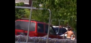 СЛЕД ПРЕСЛЕДВАНЕ: Бременна жена нарочно блъсна с колата си крадец (ВИДЕО)