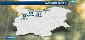 132 л/кв.м. дъжд в Кнежа само за 24 часа