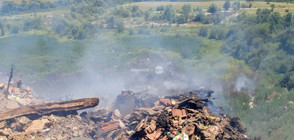 Търсят решение за пожарите на сметището край Ихтиман (ВИДЕО+СНИМКИ)