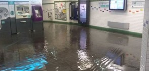 Проливен дъжд затвори редица метростанции в Париж (ВИДЕО)