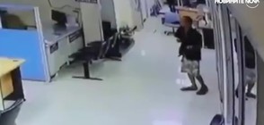 Полицай обезоръжи нападател по смайващ начин (ВИДЕО)