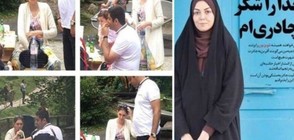 Иранска ТВ водеща – забрадена у дома, пие бира в чужбина (ВИДЕО+СНИМКИ)