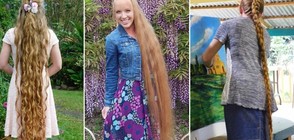 СЪВРЕМЕННА РАПУНЦЕЛ: Андреа отказва да отреже 1,6-метровата си коса (СНИМКИ)