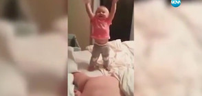 Бащи спасяват бебета в необичайни ситуации (ВИДЕО)