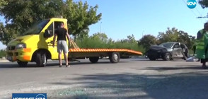 Дрогиран шофьор блъсна пет коли на паркинг в Пловдив (ВИДЕО)
