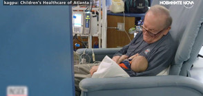 Възрастен мъж помага на недоносени бебета да оцелеят (ВИДЕО)