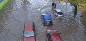 Проливният дъжд в Стара Загора превърна улиците в реки (ВИДЕО+СНИМКИ)