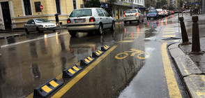 Проблемна велоалея предизвика задръствания в София (ВИДЕО+СНИМКИ)