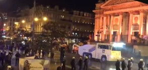 Десетки пострадали полицаи при сблъсъците с мароканци в Брюксел (ВИДЕО)