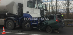Мъж загина при челен удар между камион и кола край Казанлък (ВИДЕО+СНИМКИ)