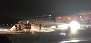 Самолет кацна аварийно във Варшава (ВИДЕО+СНИМКИ)