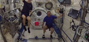 Космонавти и астронавти играха бадминтон на МКС (360° ВИДЕО)
