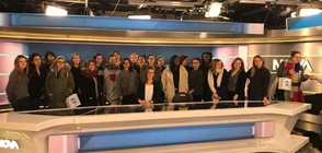 Френски студенти се запознаха с някои от лицата на Новините на NOVA