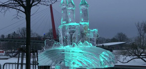 На фестивал в Латвия показаха 33 ледени скулптури (ВИДЕО)