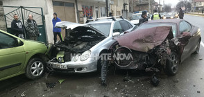 18-годишен предизвика зрелищна катастрофа в Казанлък (СНИМКИ)