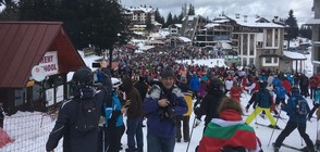 Стотици се спускаха по носии със ски и сноуборд (ВИДЕО+СНИМКИ)