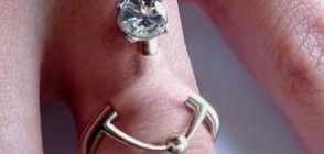 НОВА МОДА: Брачен пиърсинг на пръстите, вместо халка (СНИМКИ)