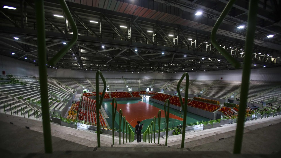 "Фючър Арена", където се провежда турнирът по хандбал. Снимка: ЕПА/БГНЕС