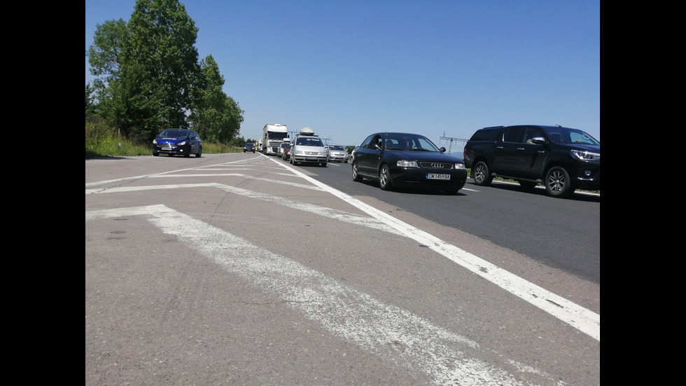 Отново се образува тапа на „Тракия” в посока Пловдив