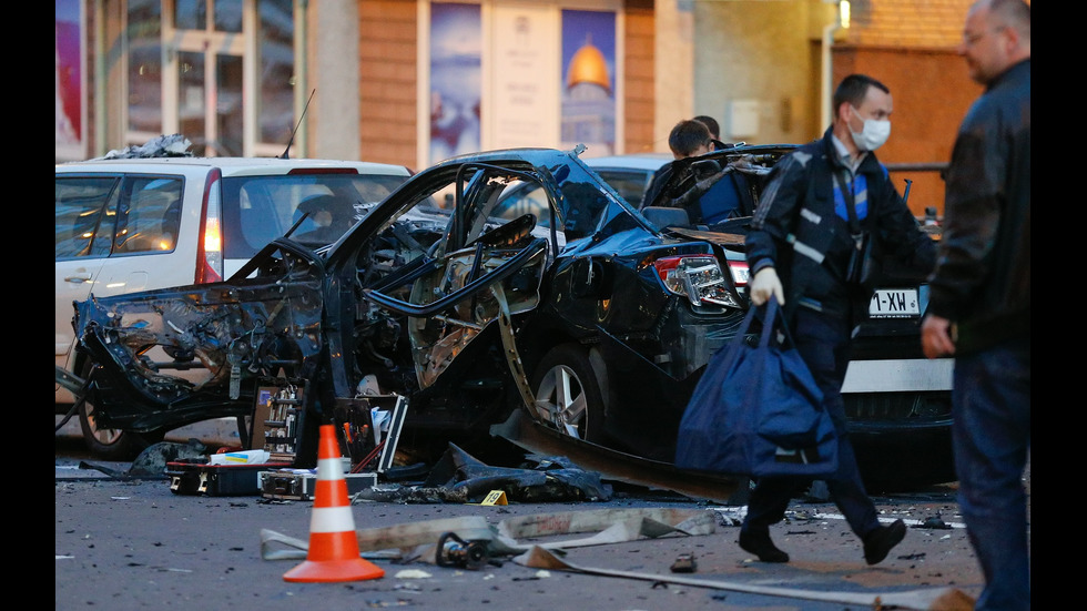 Кола се взриви в Киев, има жертва