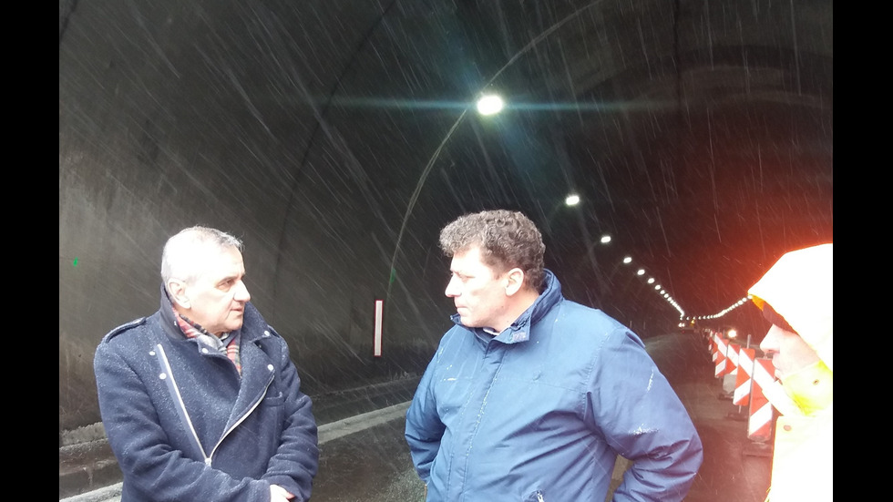 Регионалният министър инспектира дейностите в тунел "Ечемишка"