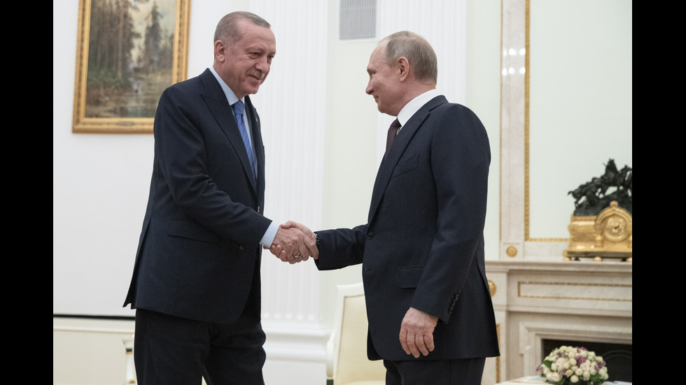 Путин прие Ердоган в Кремъл