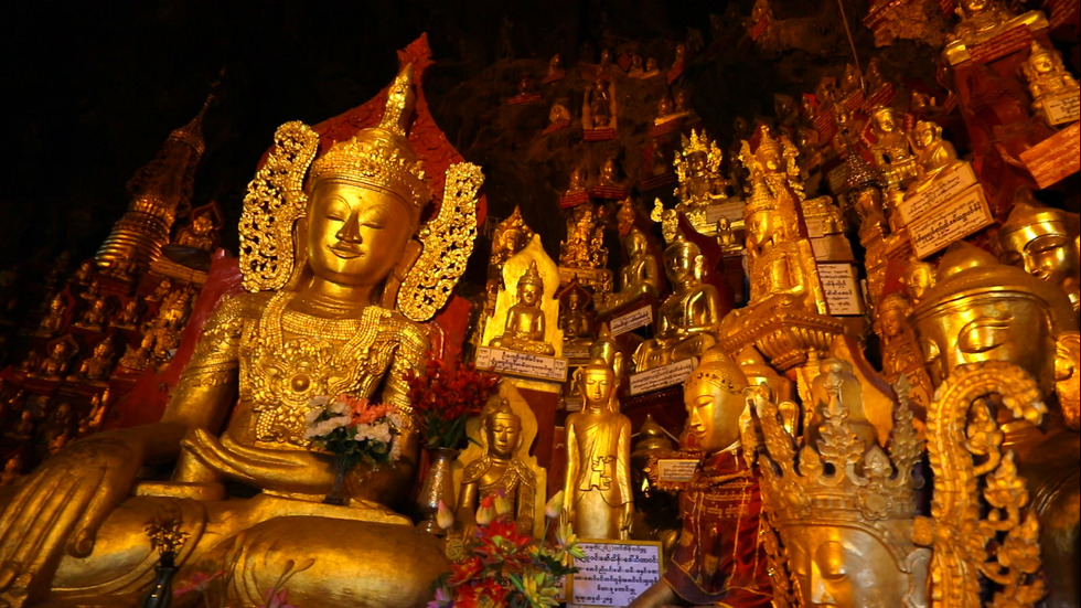 “Без багаж“ в пещерите Пиндая в Мианмар