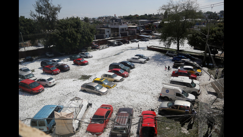 Невиждана градушка в Мексико