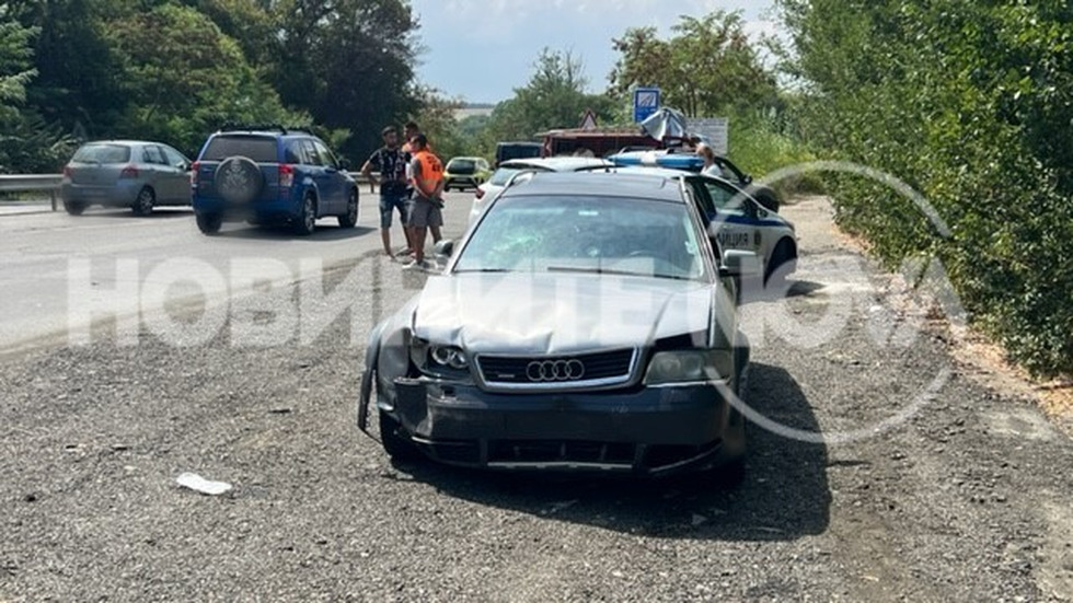 Кола с мигранти предизвика серия от катастрофи по пътя Созопол-Бургас