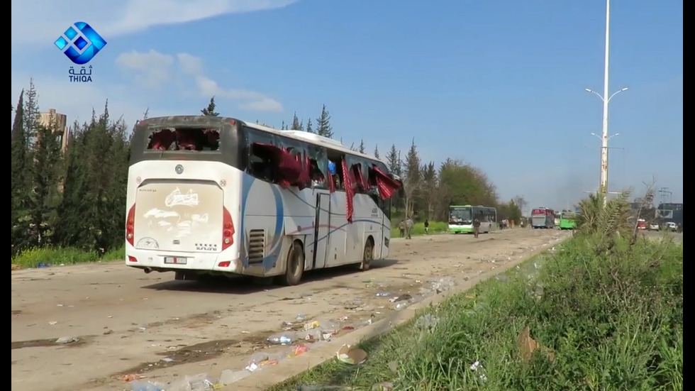 Кола бомба уби най-малко 40 сирийци, които са се евакуирали