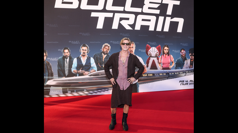 Брад Пит на премиерата на "Bullet Train"