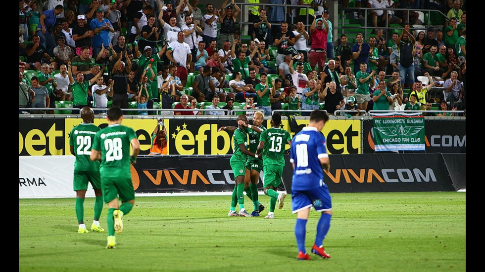 „Лудогорец” води с 4:0 срещу „Дъ Ню Сейнтс” в мач от Лига Европа