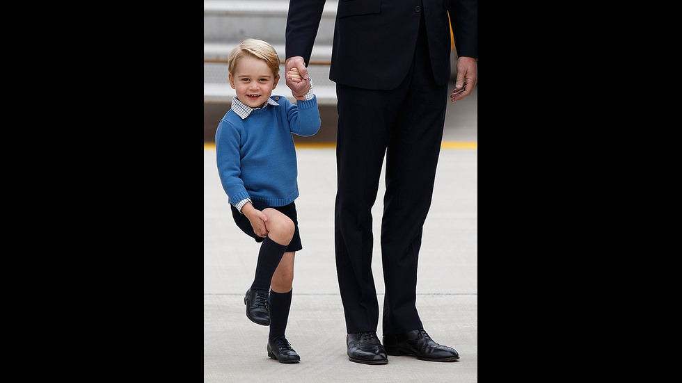 Принц Джордж и неговата "запазена марка" - късите панталонки