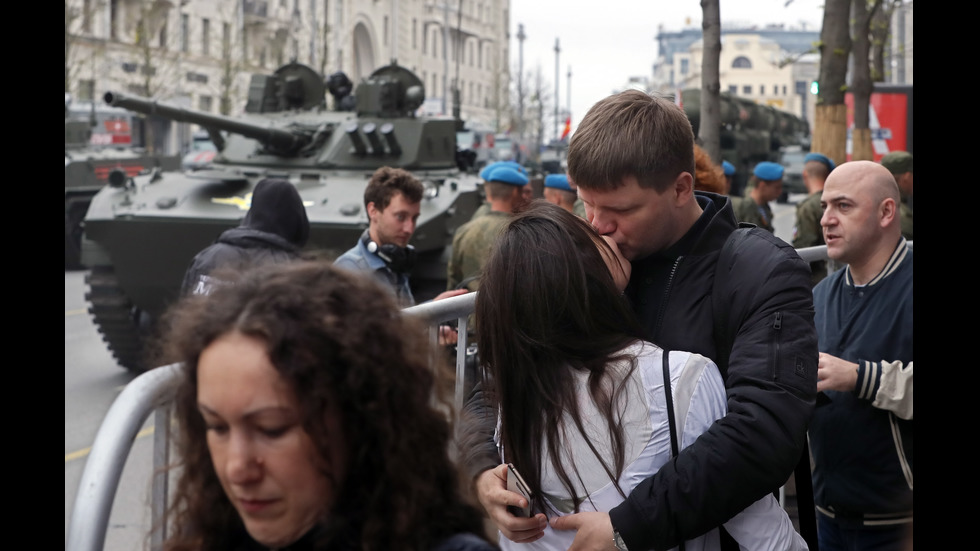 Репетиция за военния парад в Москва