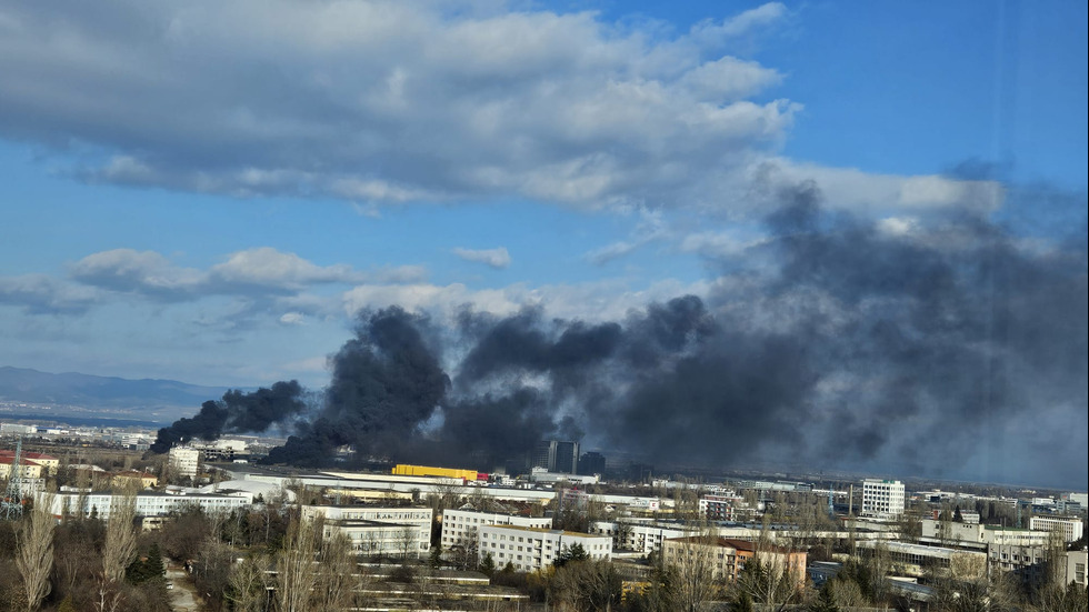 Мащабно задимяване в близост до летище София