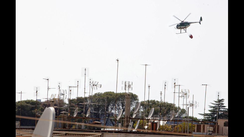 Горски пожар избухна в известен италиански парк