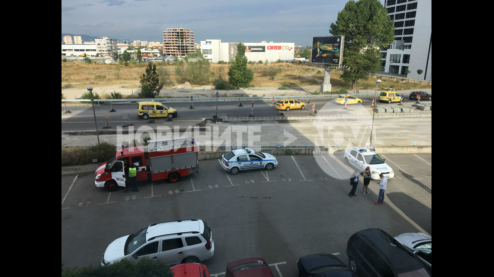 Изоставен куфар на паркинга на NOVA вдигна полицията на крак