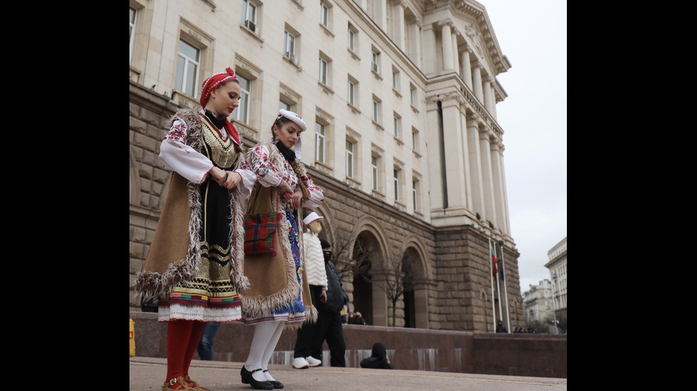 Частни фолклорни ансамбли излязоха на протест